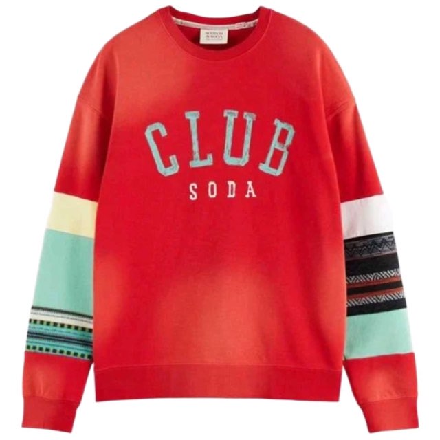 Club Soda Crewneck - Ruby