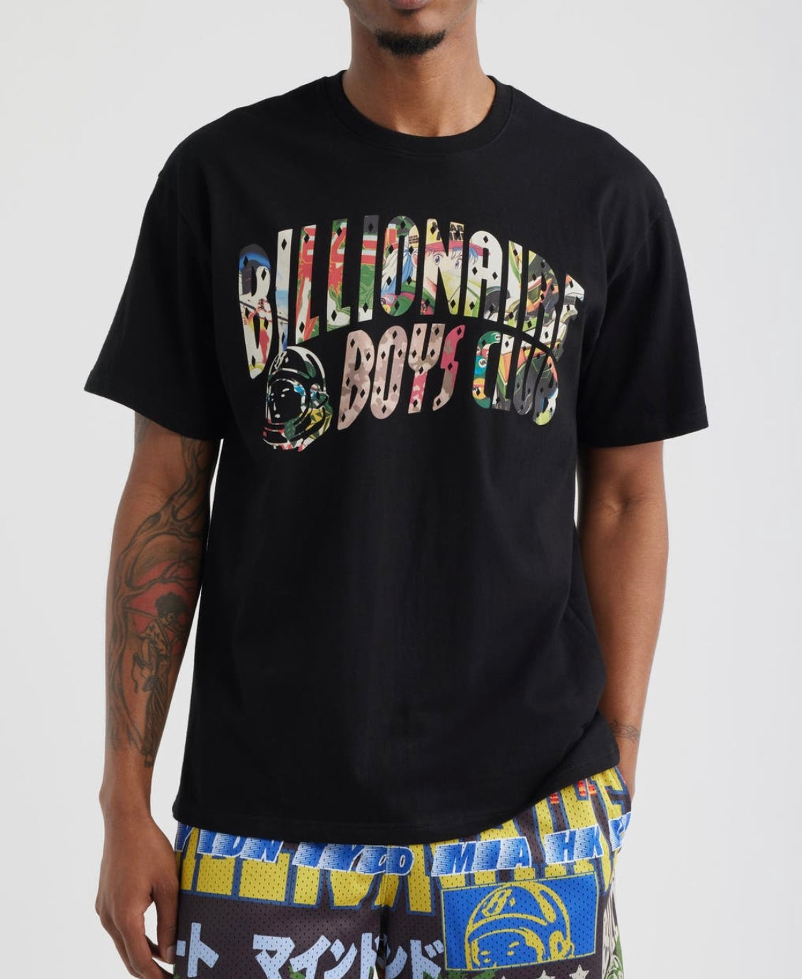 Bb Curve Collage T-Shirt - Black