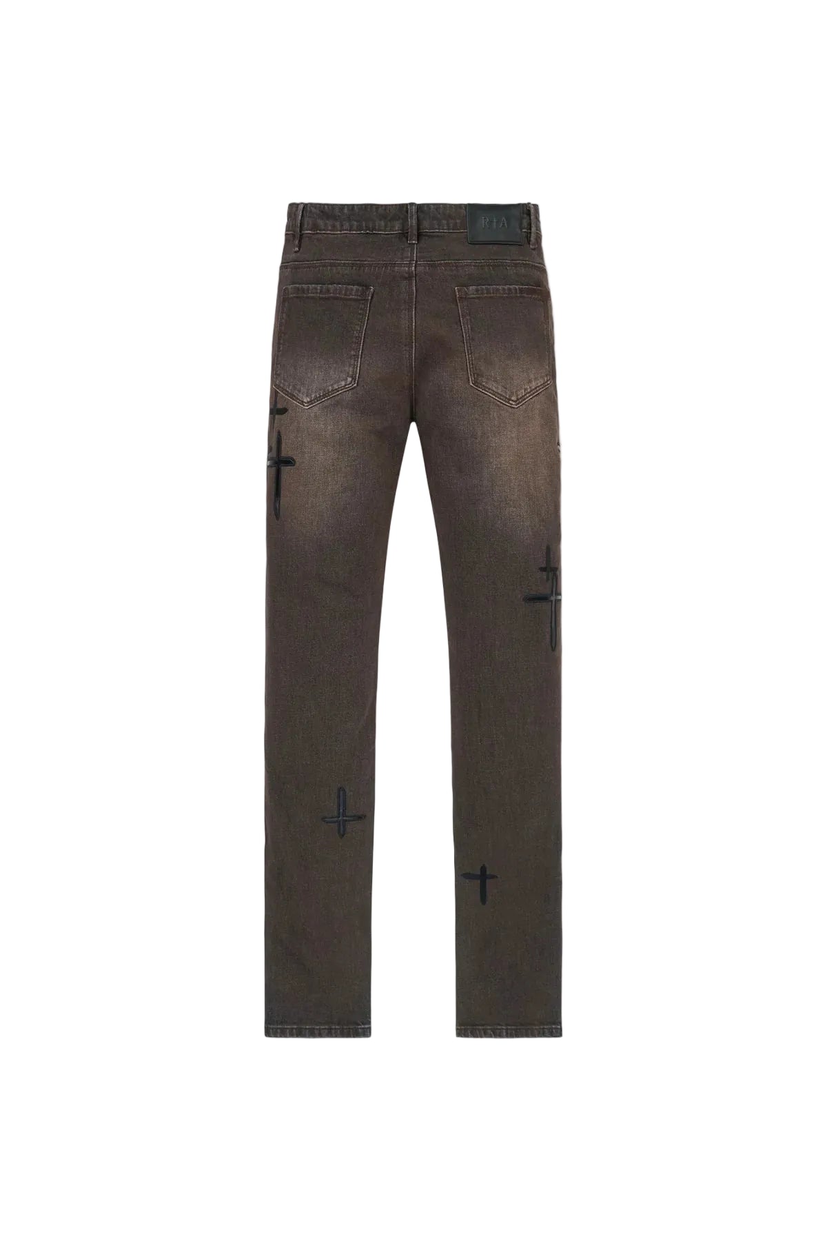 Bryant Skinny Jean - Mocha Drift Cross Patch