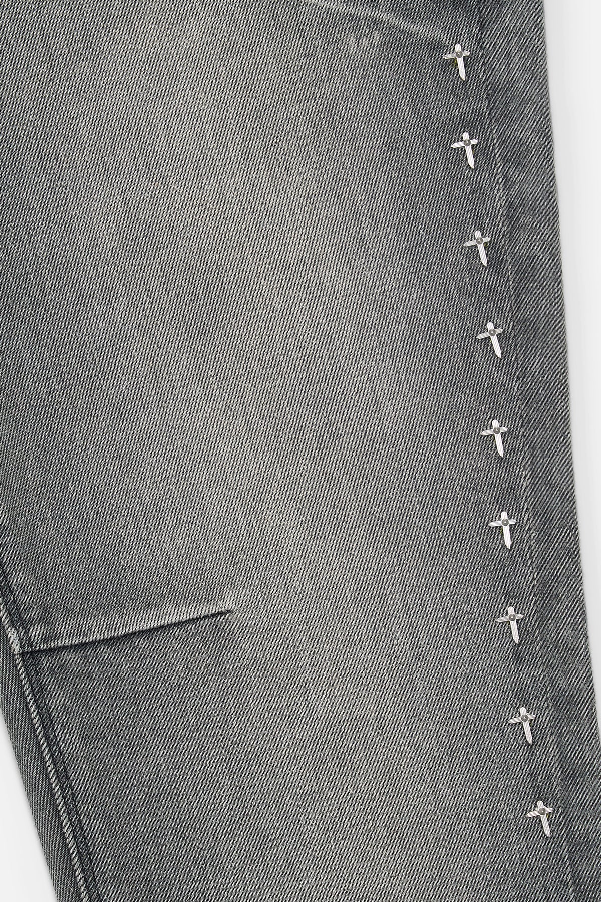 Bryant Skinny Jean - Iron Haze Side Cross