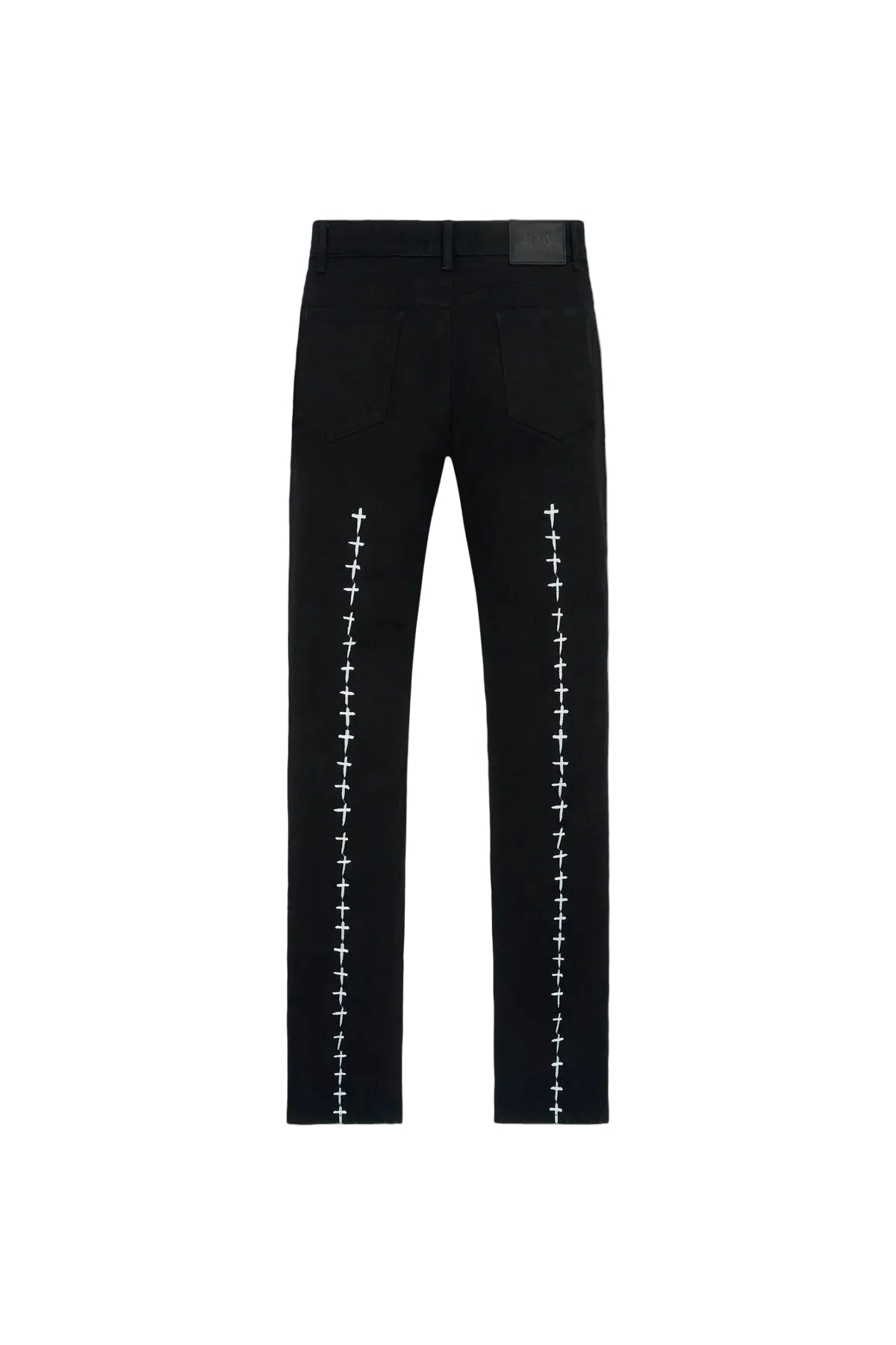Bryant Skinny Jean - Black White Cross