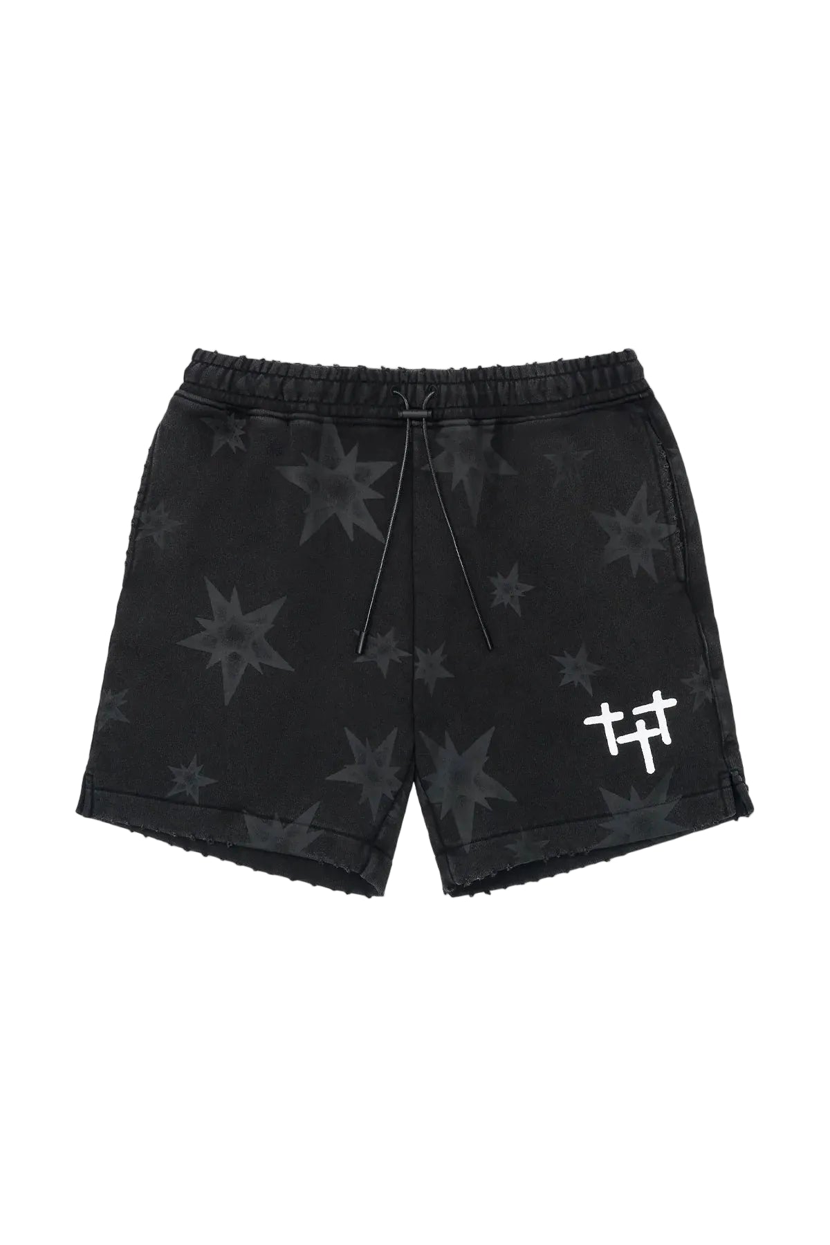Clyde Shorts - Black Smoky Stars