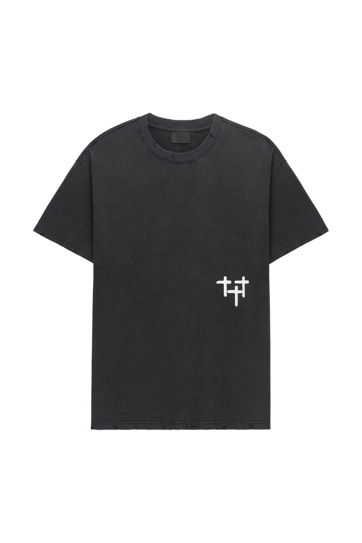 Colin Oversized T-Shirt - Black Smoky Stars