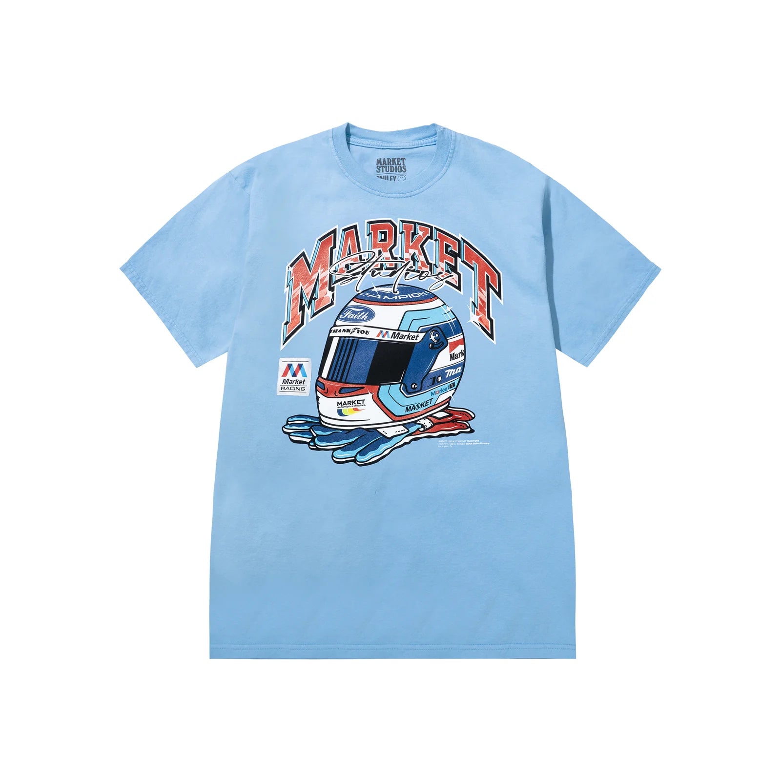 Racing Helmet T-Shirt - Dusk Blue