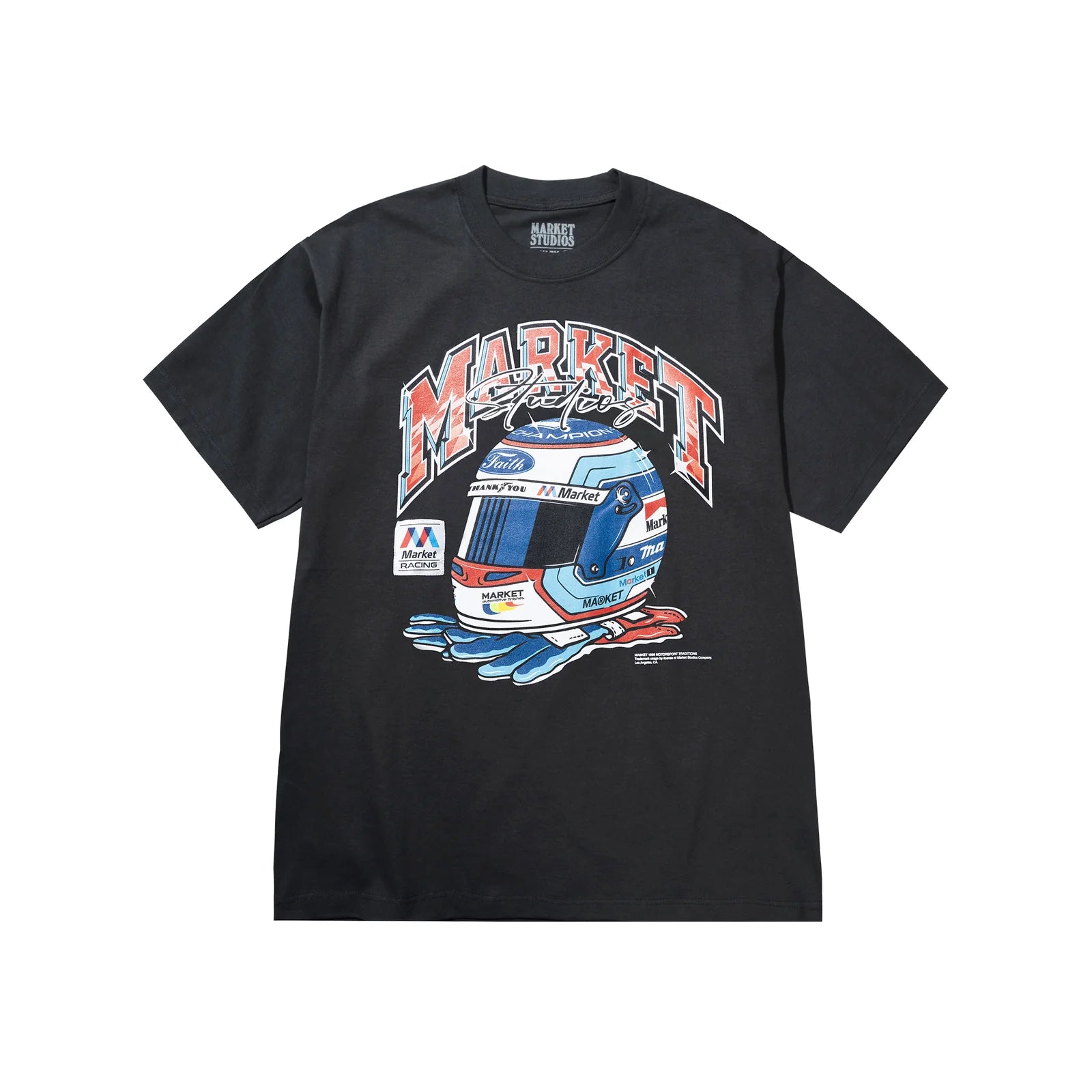 Racing Helmet T-Shirt - Black