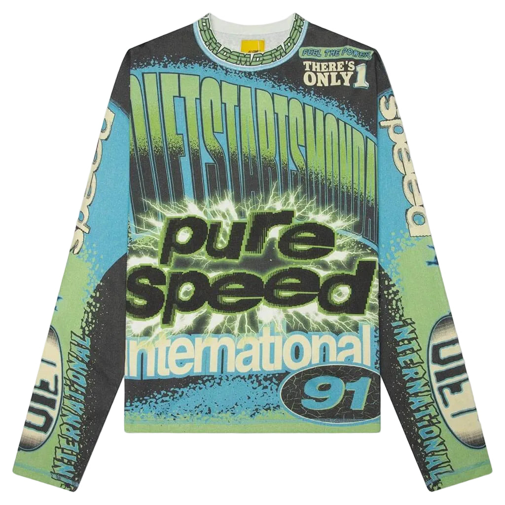 MX Racing Jersey - Black/Blue/Green