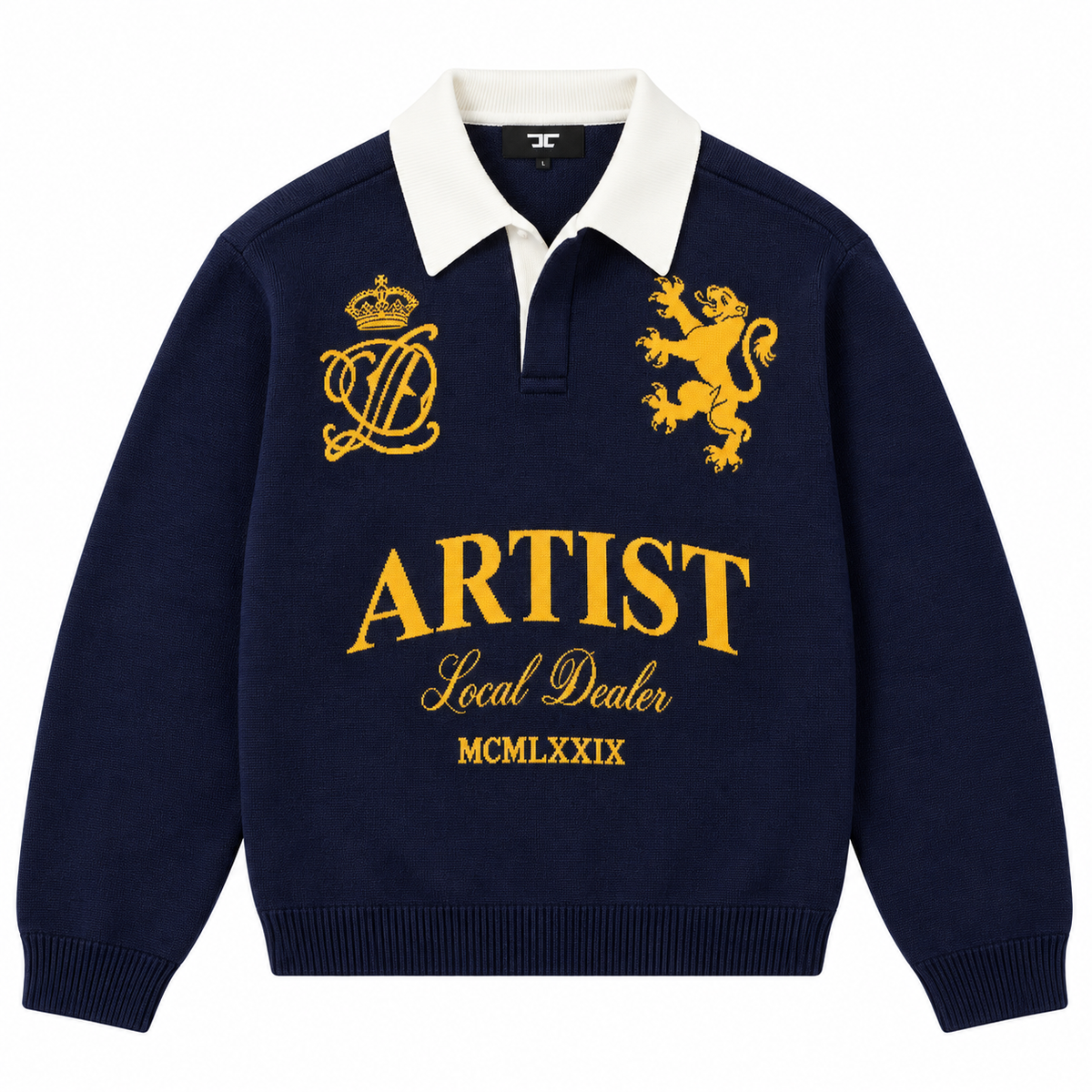 Artist Knit Polo - Navy
