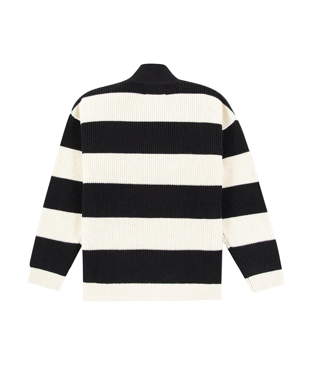 Sweater Polo Rugby - Black & White