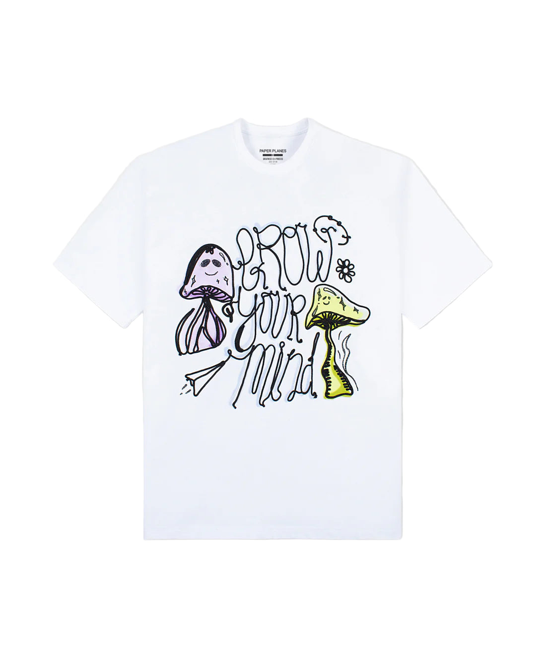 Grow Your Mind Heavyweight Oversize T-Shirt - White