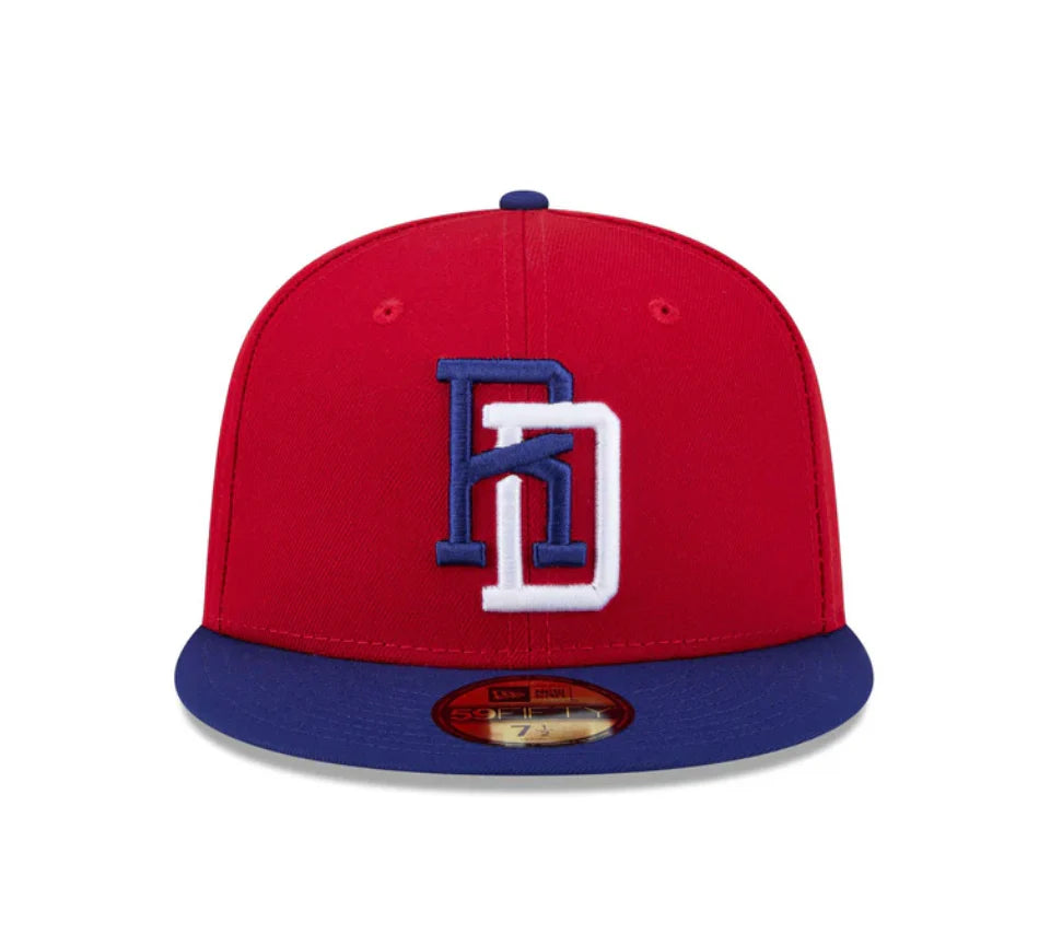 Dominican Republic World Classic Fitted - Red/Blue