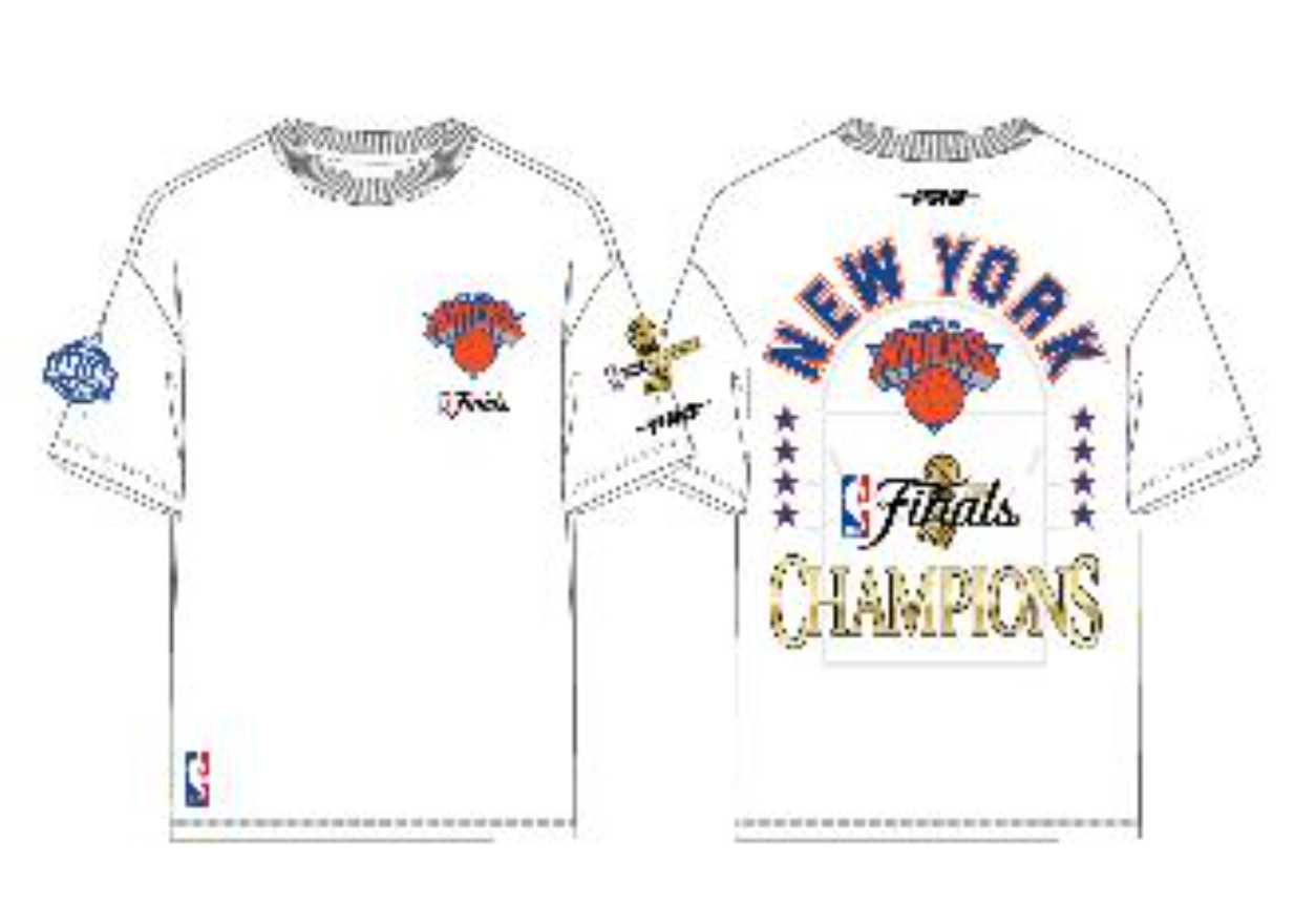 NY Knicks Nba Final T shirt - White