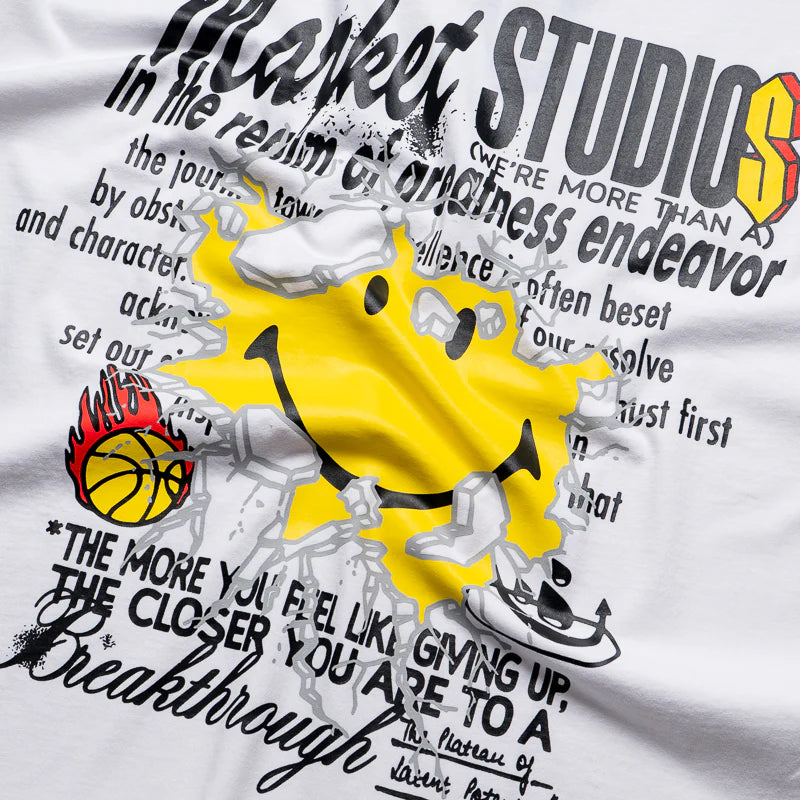 Smiley Greatness T-Shirt - White