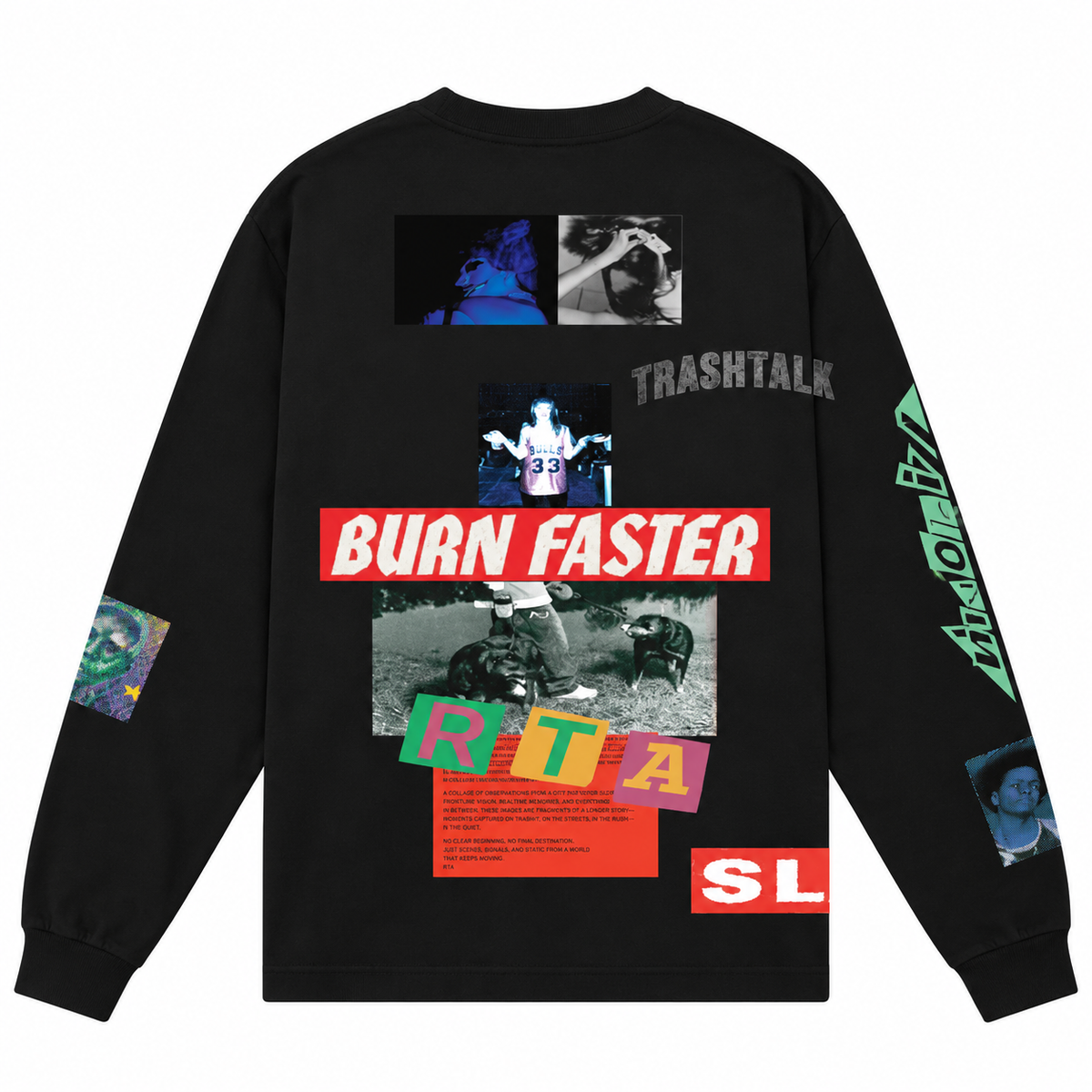 Lawrence Long Sleeve Tee - Black Error