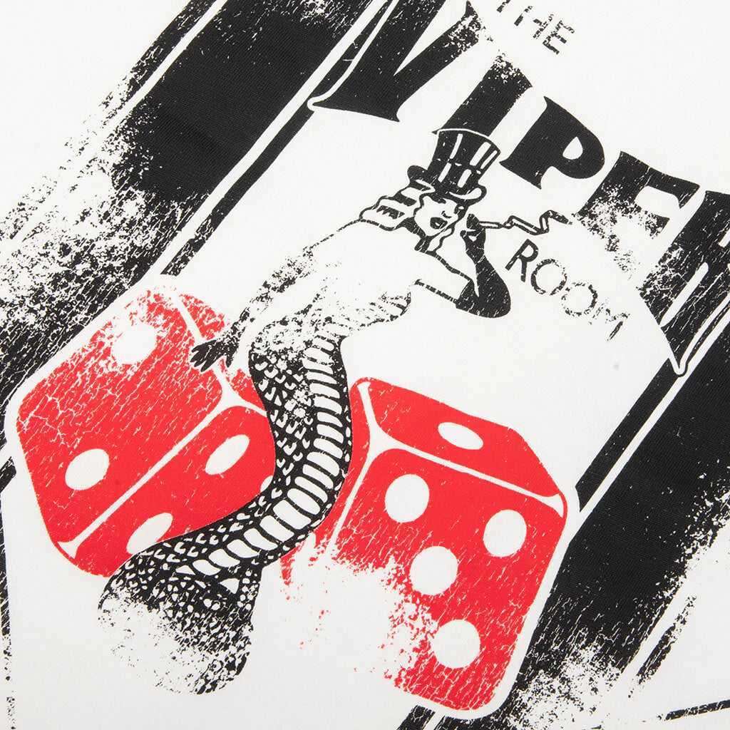 The Viper Room Dice T-Shirt - Flat White