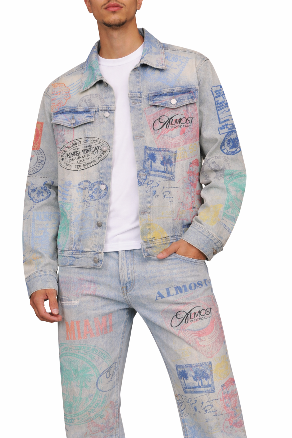 Postcard Denim Jacket
