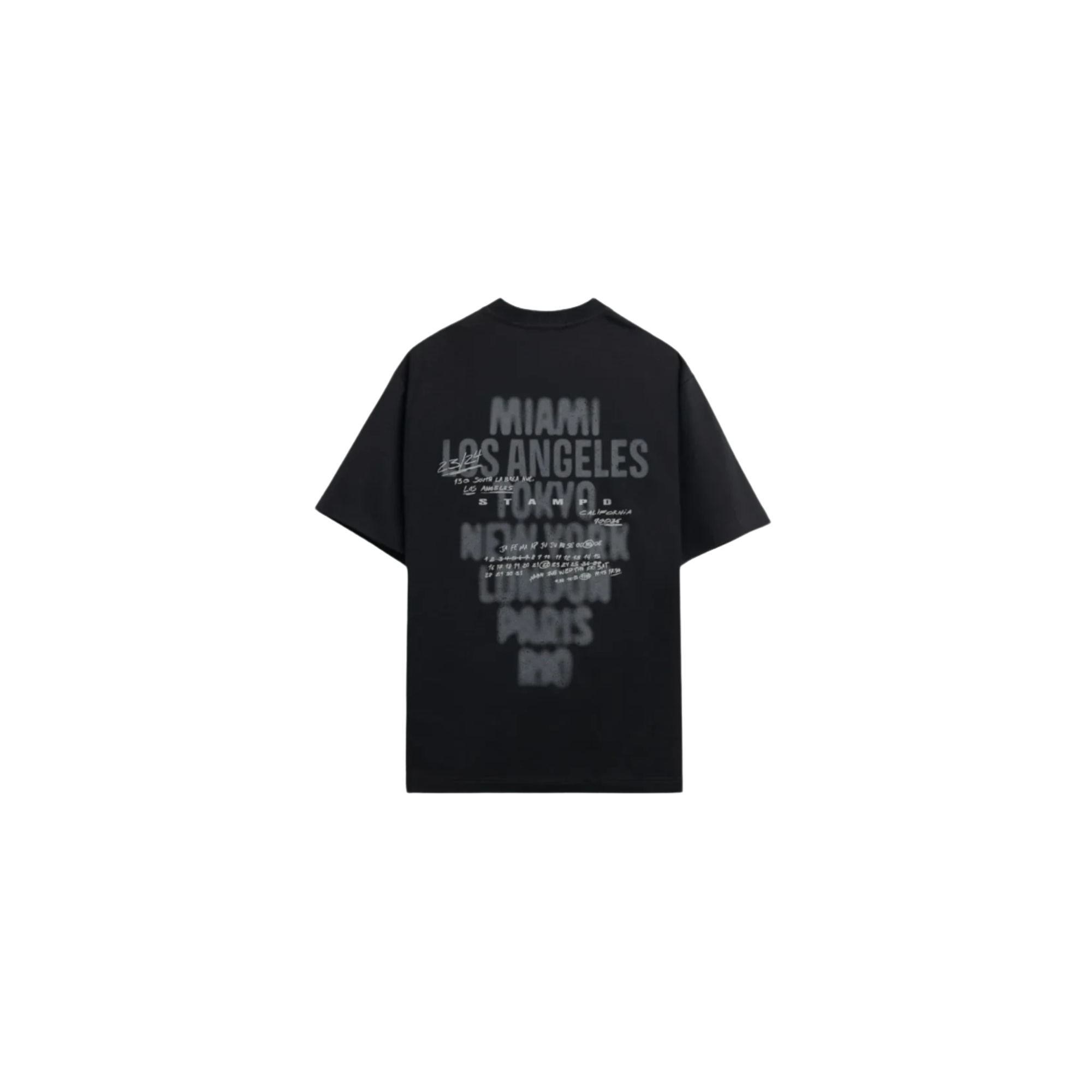 Locations Relaxed T-Shirt - Black