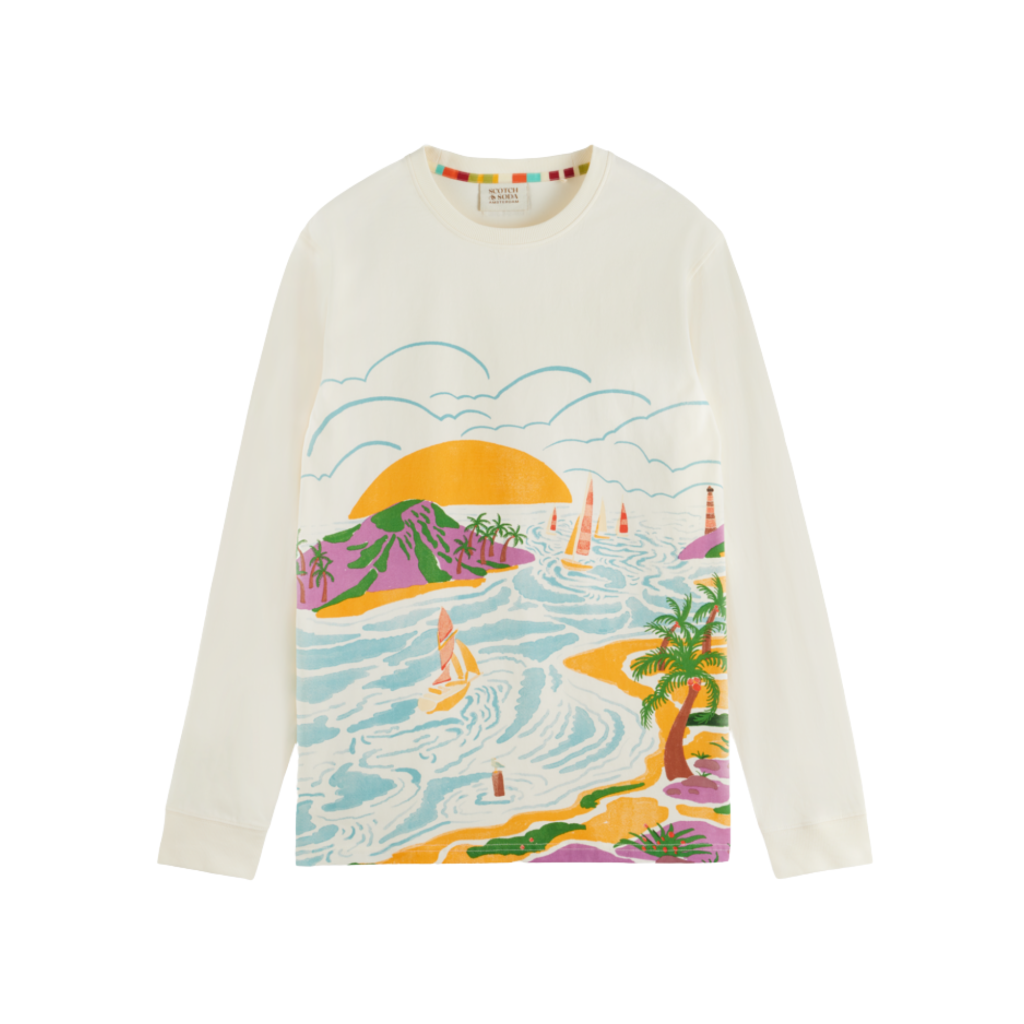 Landscape Artwork Long Sleeve - Shell