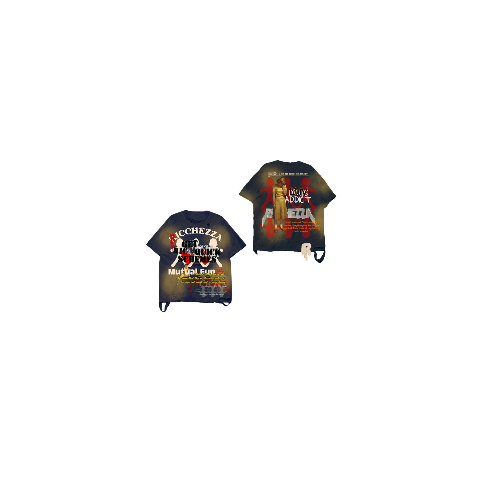 Mutual Funds Tee, 100% cotton jersey - Navy