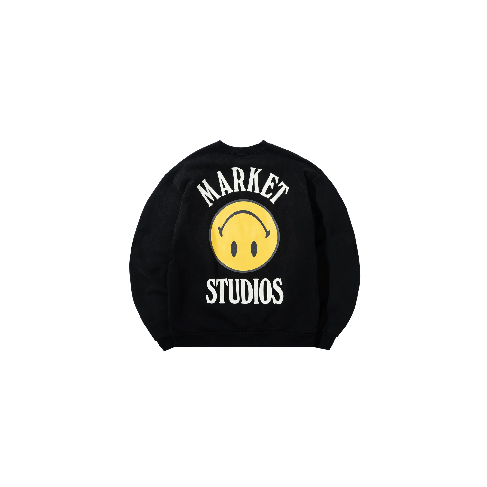 Smiley Lockup Crewneck - Jet Black