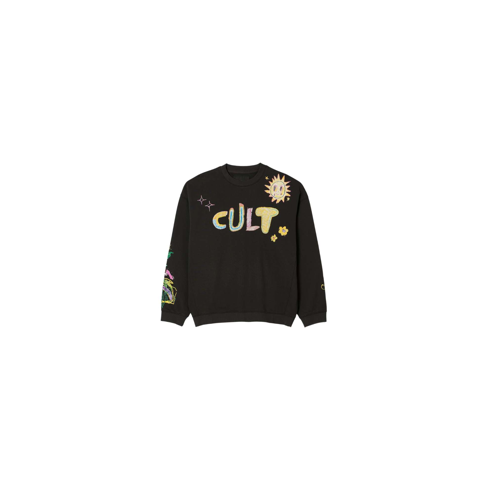 Novelty Fleece Sweatshirt - Black