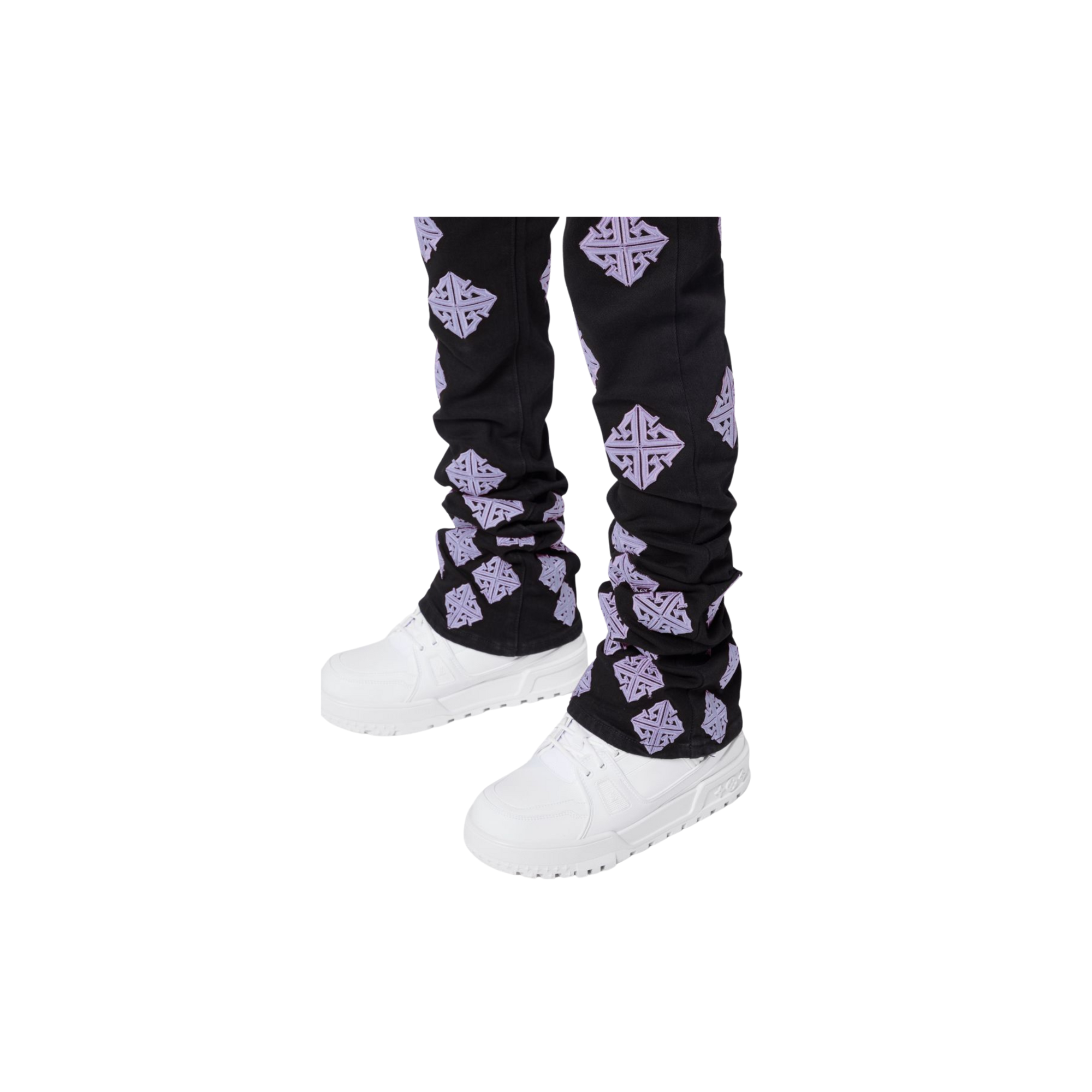 Lavender Icon Stacked Denim