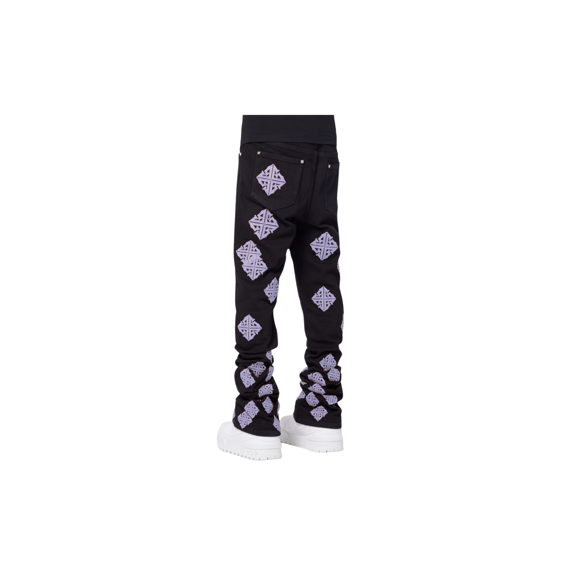 Lavender Icon Stacked Denim