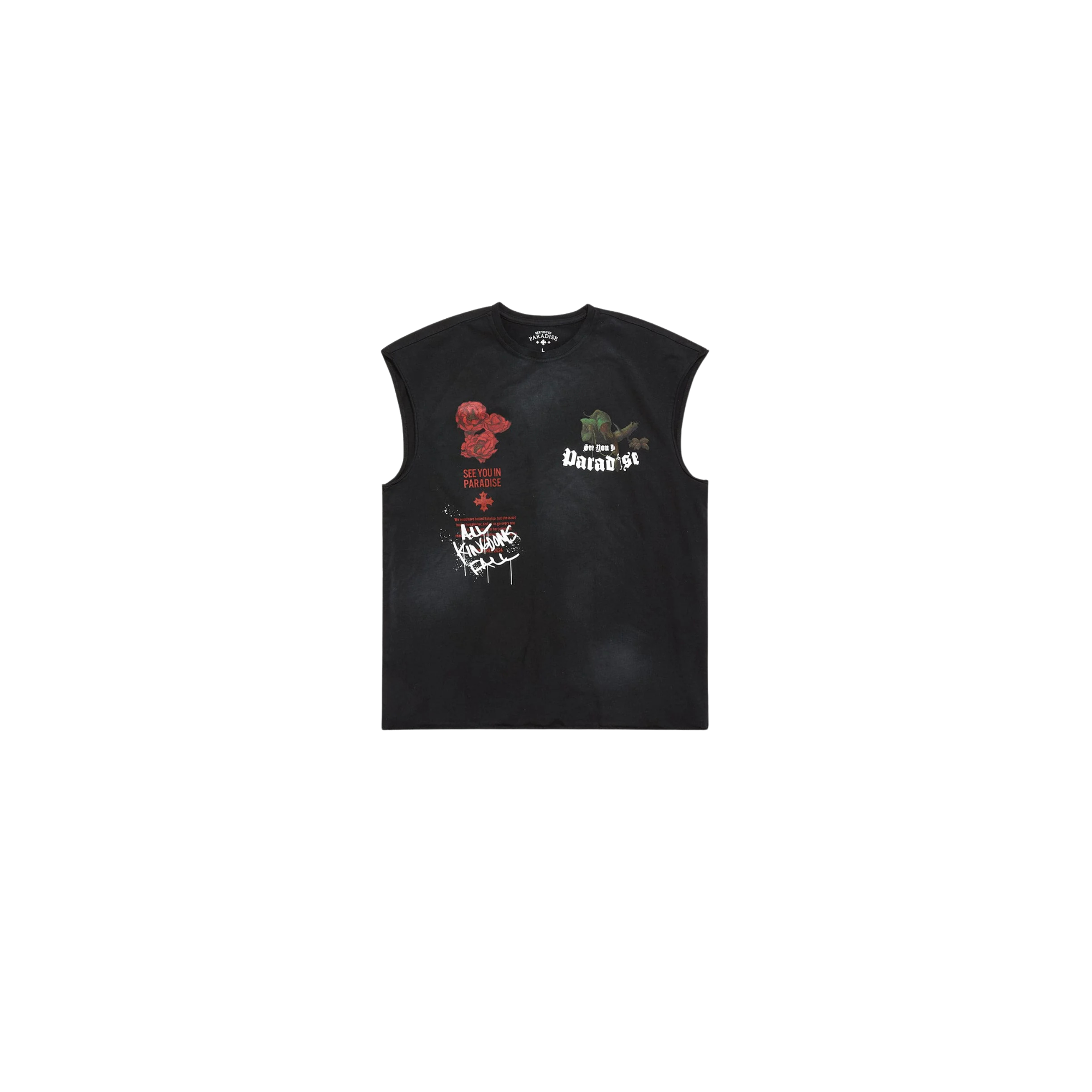 Cut Off Shirt Digital - Black