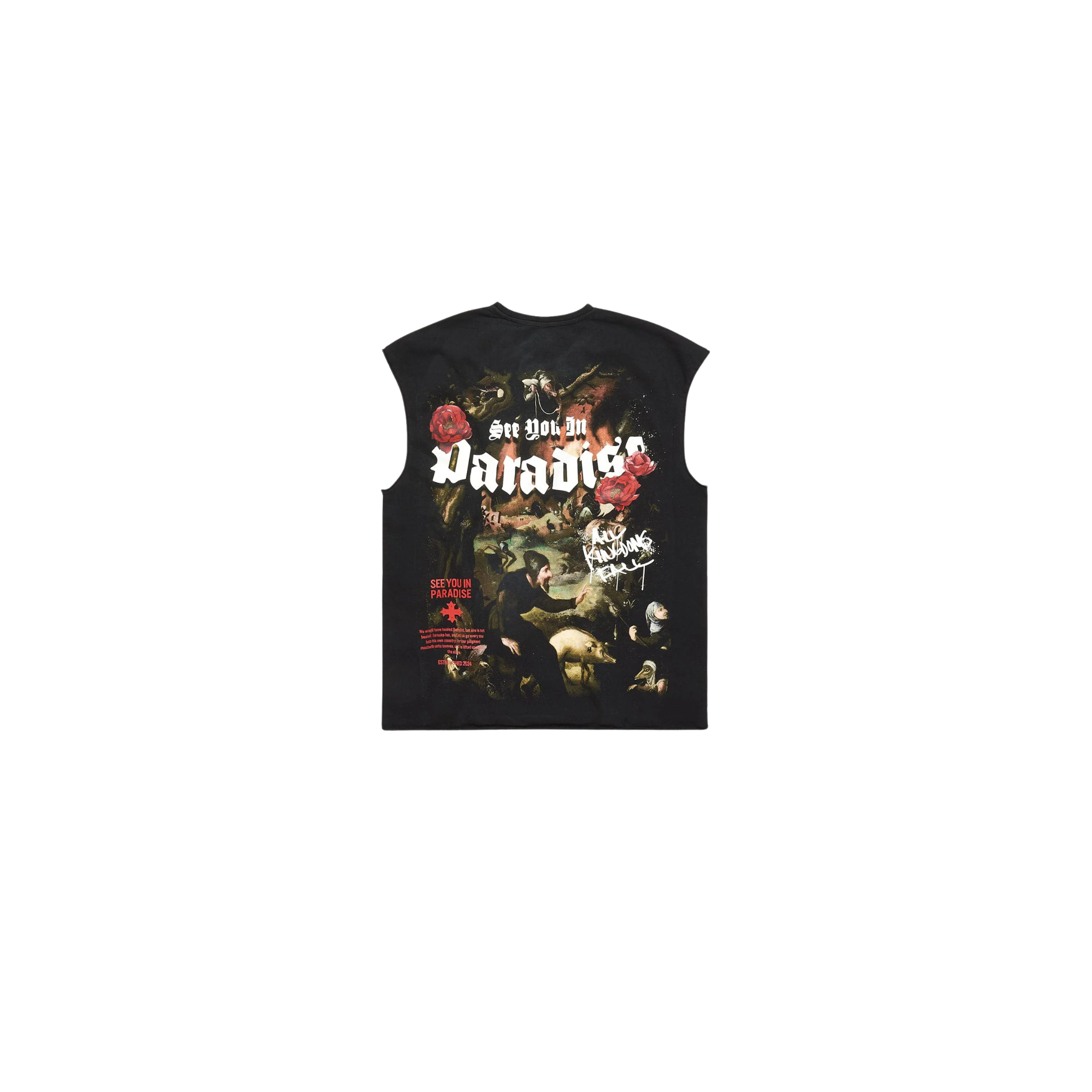 Cut Off Shirt Digital - Black