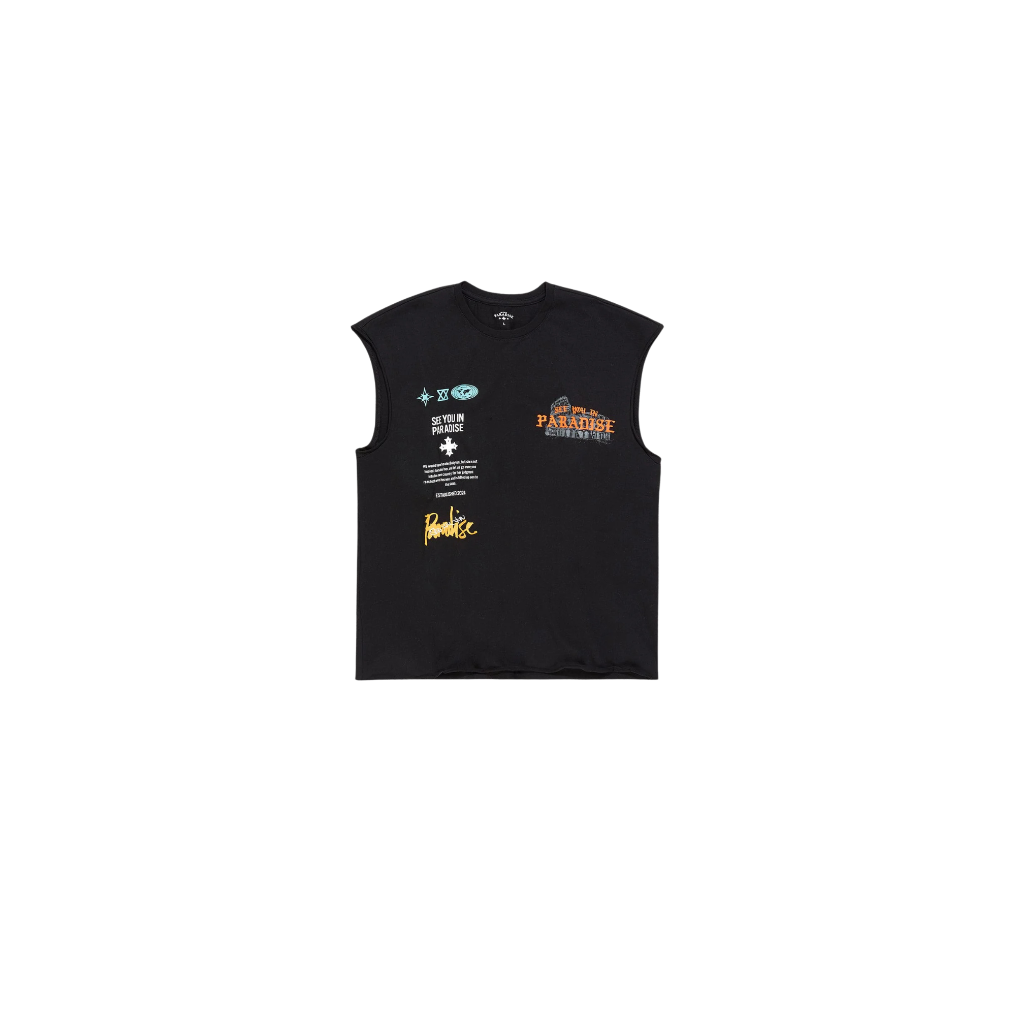 Cut Off shirt Digital - Black