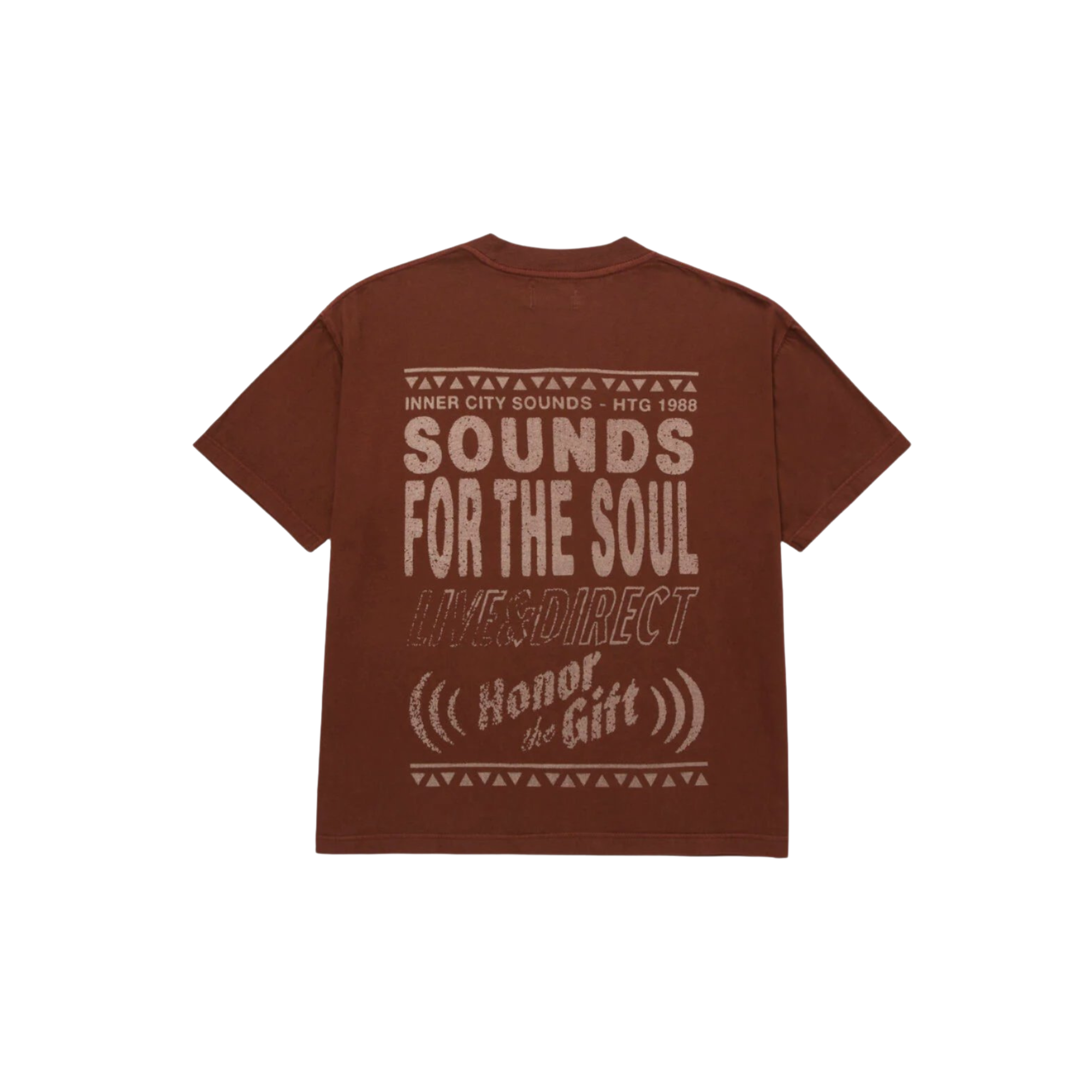 Live and Direct T-Shirt - Brown
