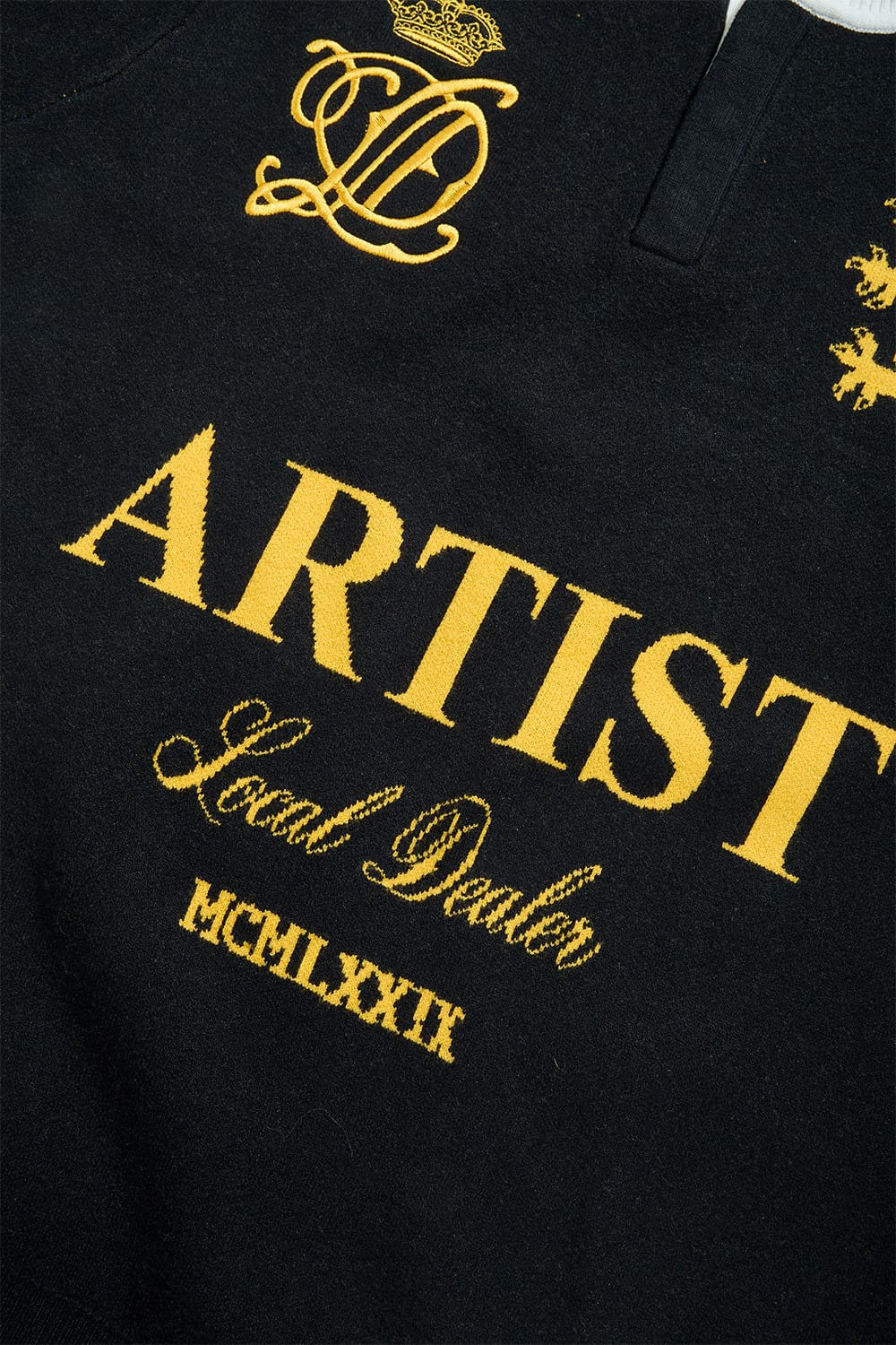 Artist Knit Polo - Black