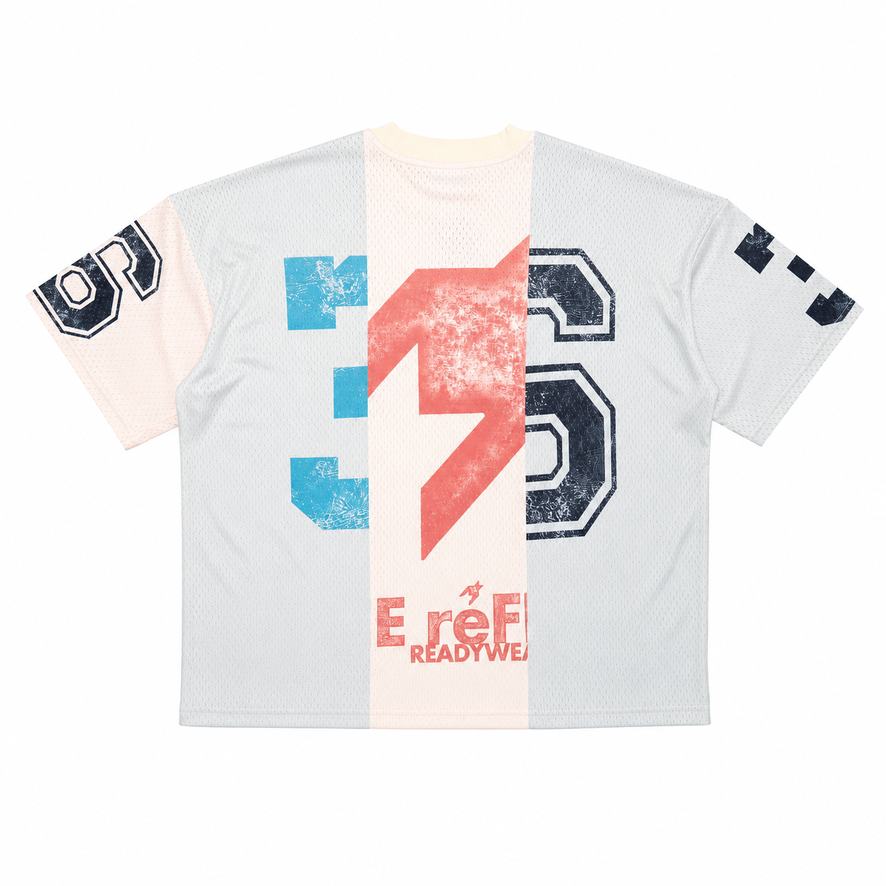 Split Jersey T-Shirt - Ivory