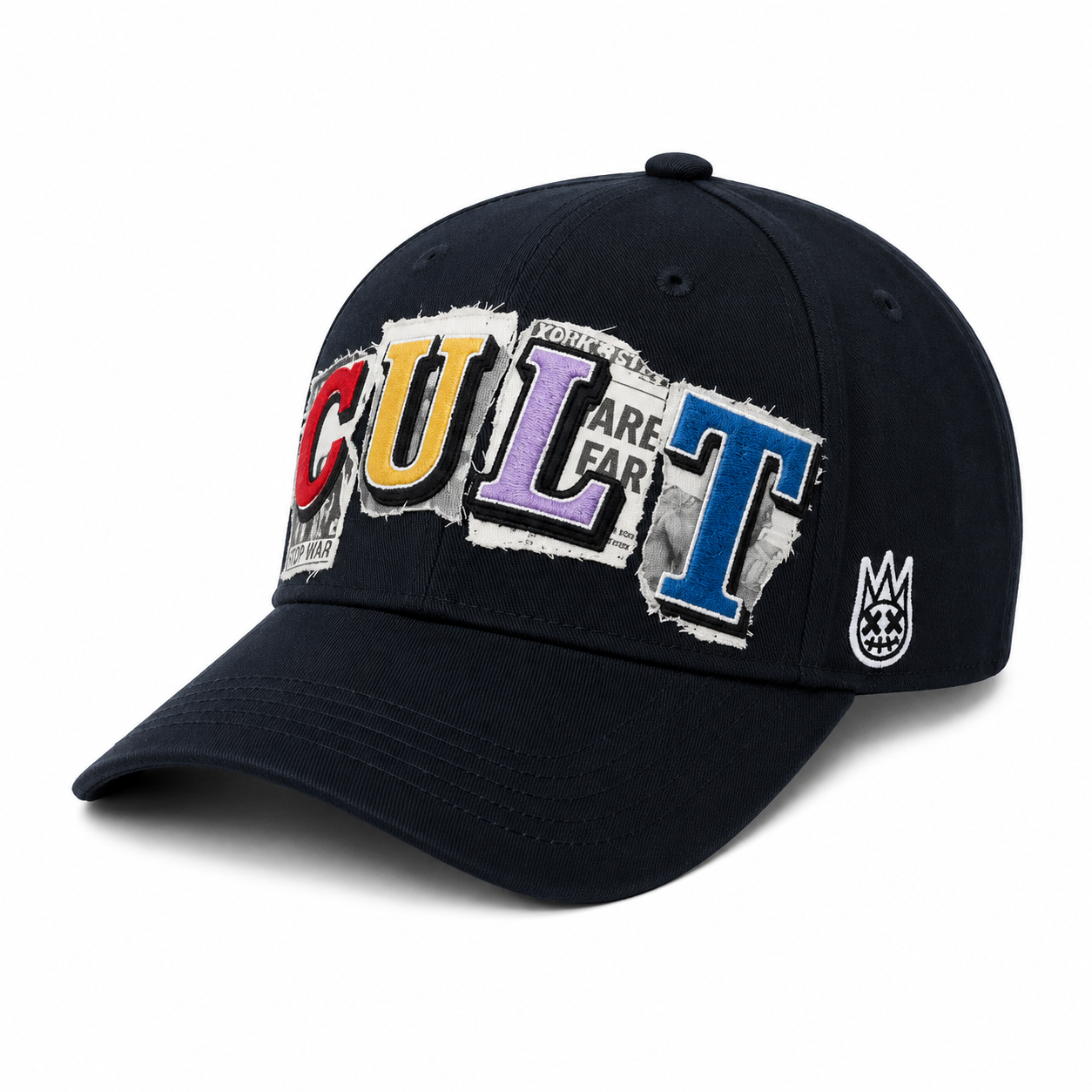 Cult Newsprint Trucker Hat - Black