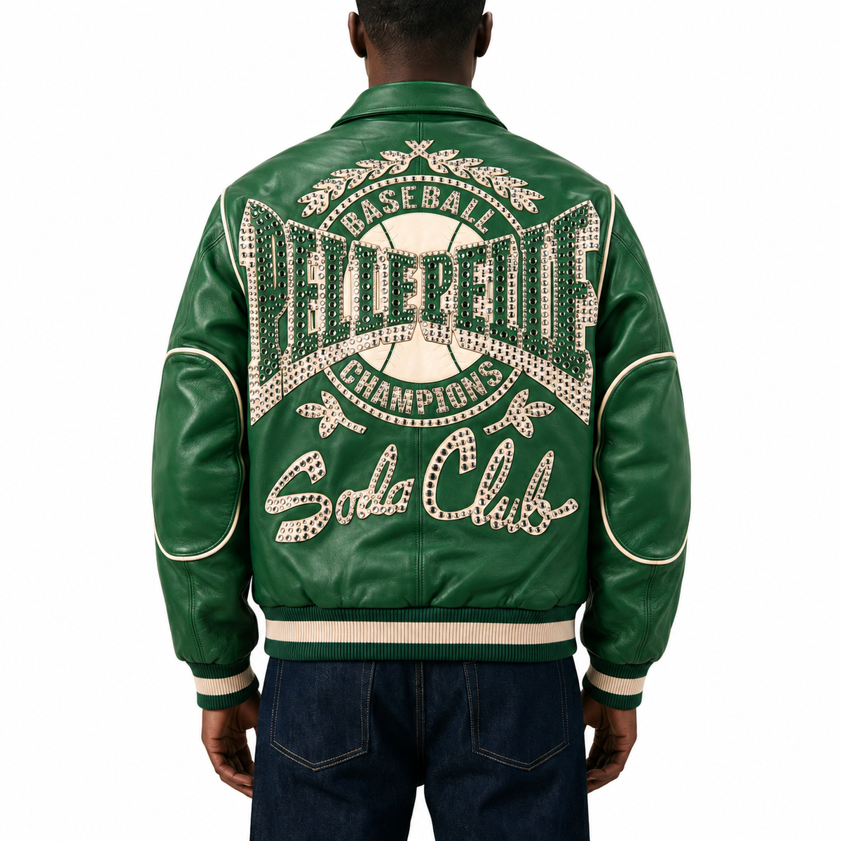 Champions Jacket - Jet Green / ivory