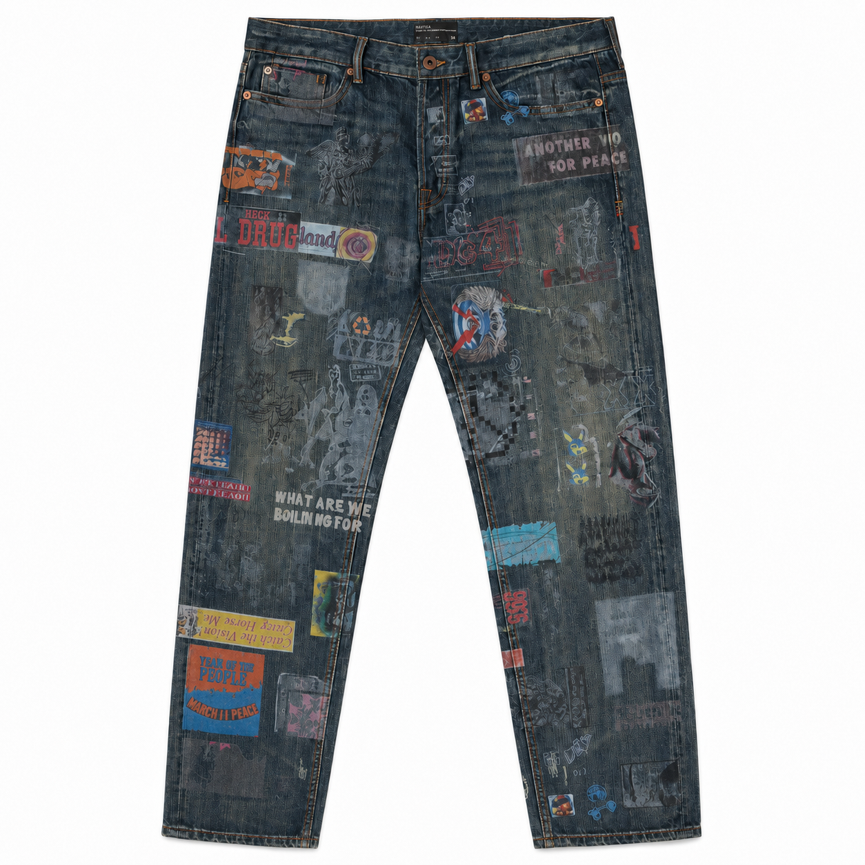 Cement Jean - Dark Blue