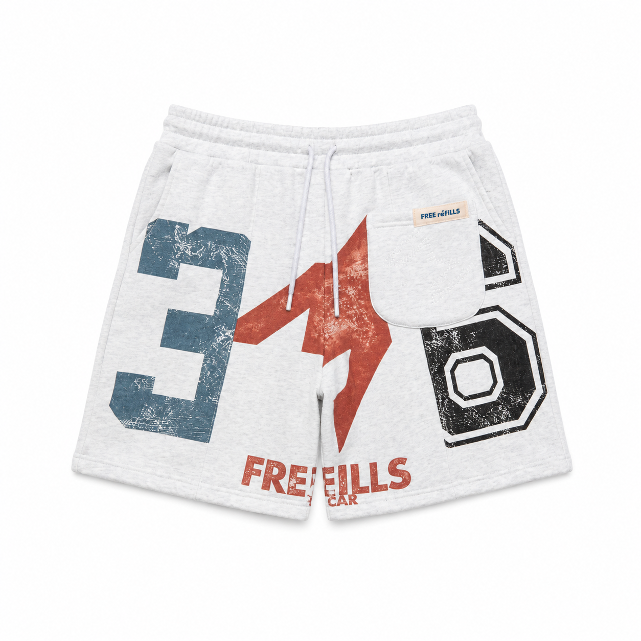 Split Shorts - Heather Grey