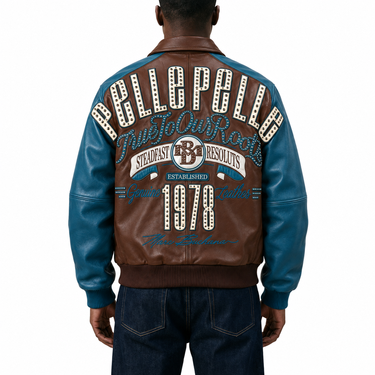 True To Our Roots Jacket - Brown / Teal / Ivory