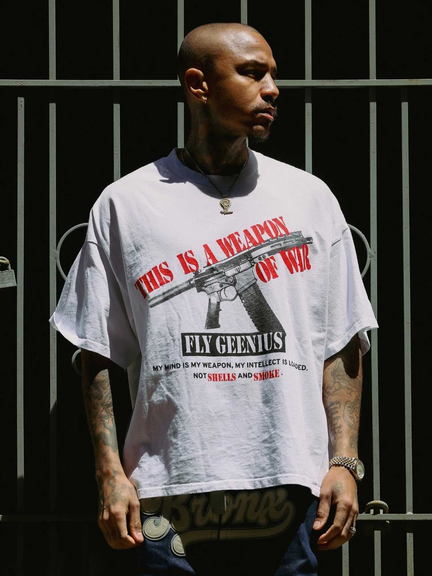 Intelligent Gangster T-Shirt - White