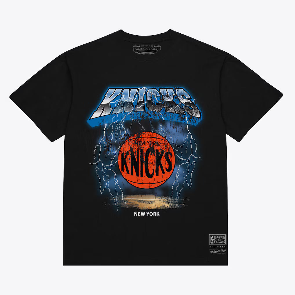 New York Knicks Lighting T-Shirt - Black