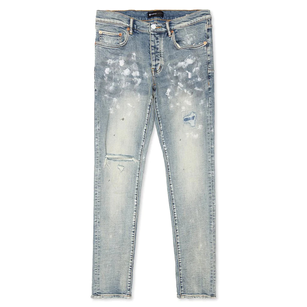 Light Indigo Paint Blowout Jeans