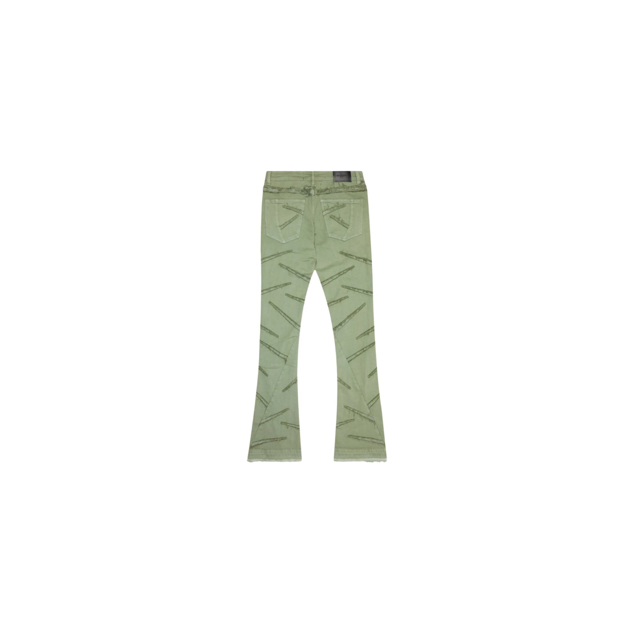 Saber Stacked Flare - Olive Wash