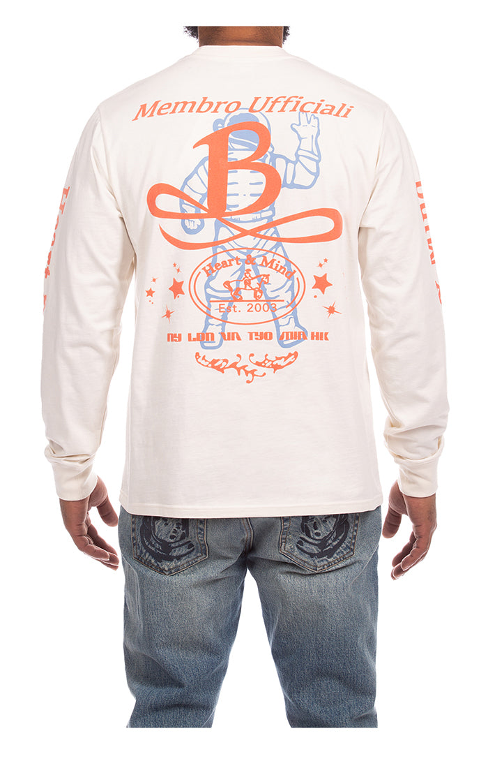 BB Vintage Long Sleeve T-Shirt - Gardenia