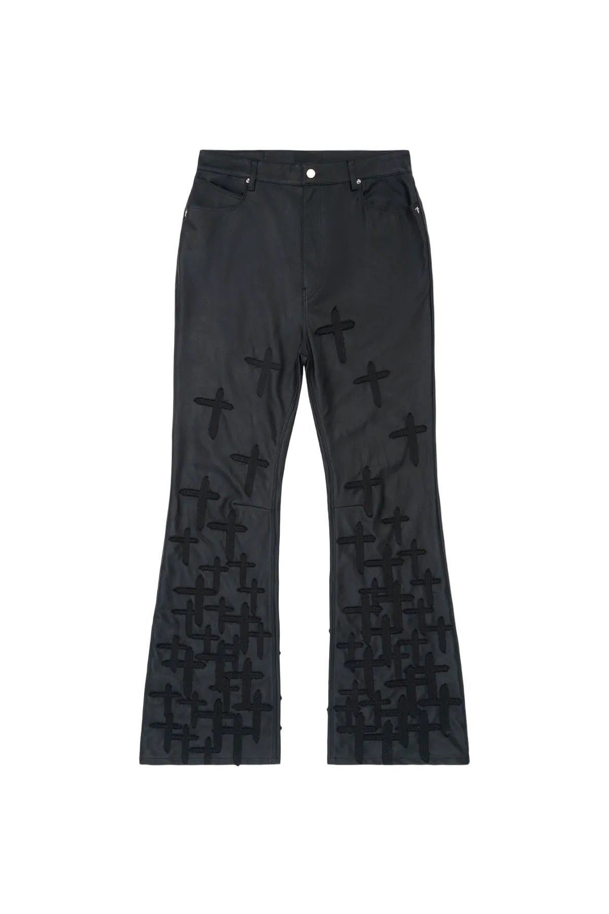 Mael Slim Flare Jean - Black Descending Cross