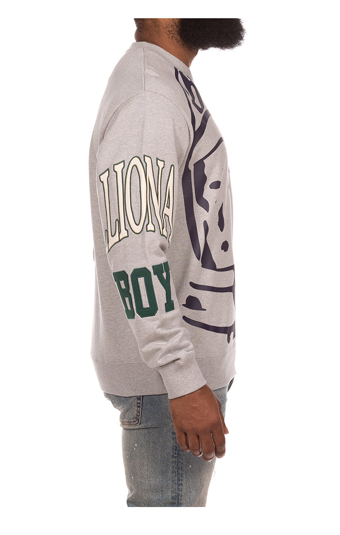 Big Face Sweatshirt -Heather Grey