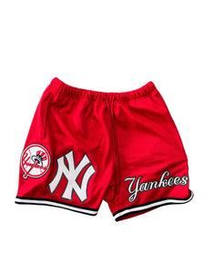New York Yankee World Series Shorts - Red