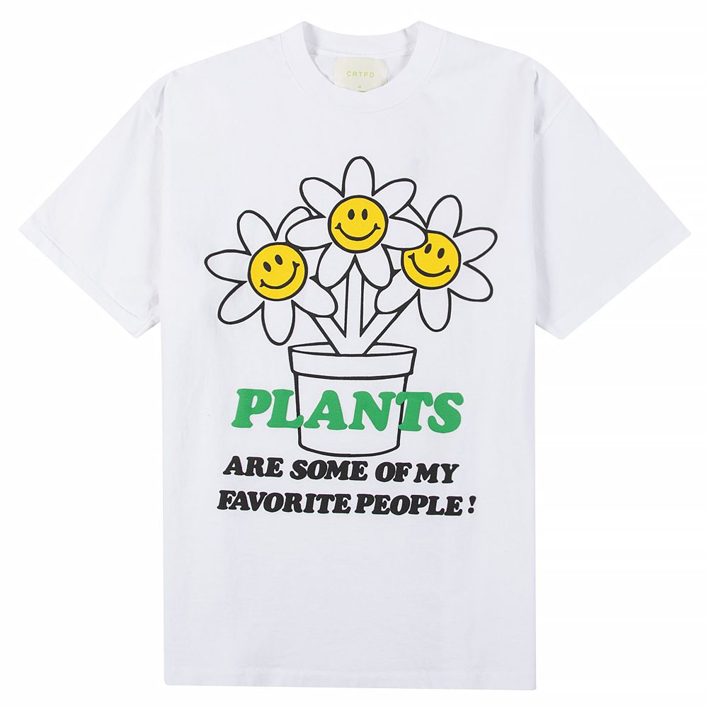 Happy Plant Tee - White