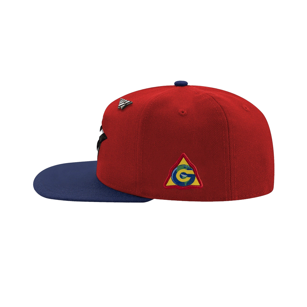 Dominican Republic Snapback Old School Fit - Scarlet