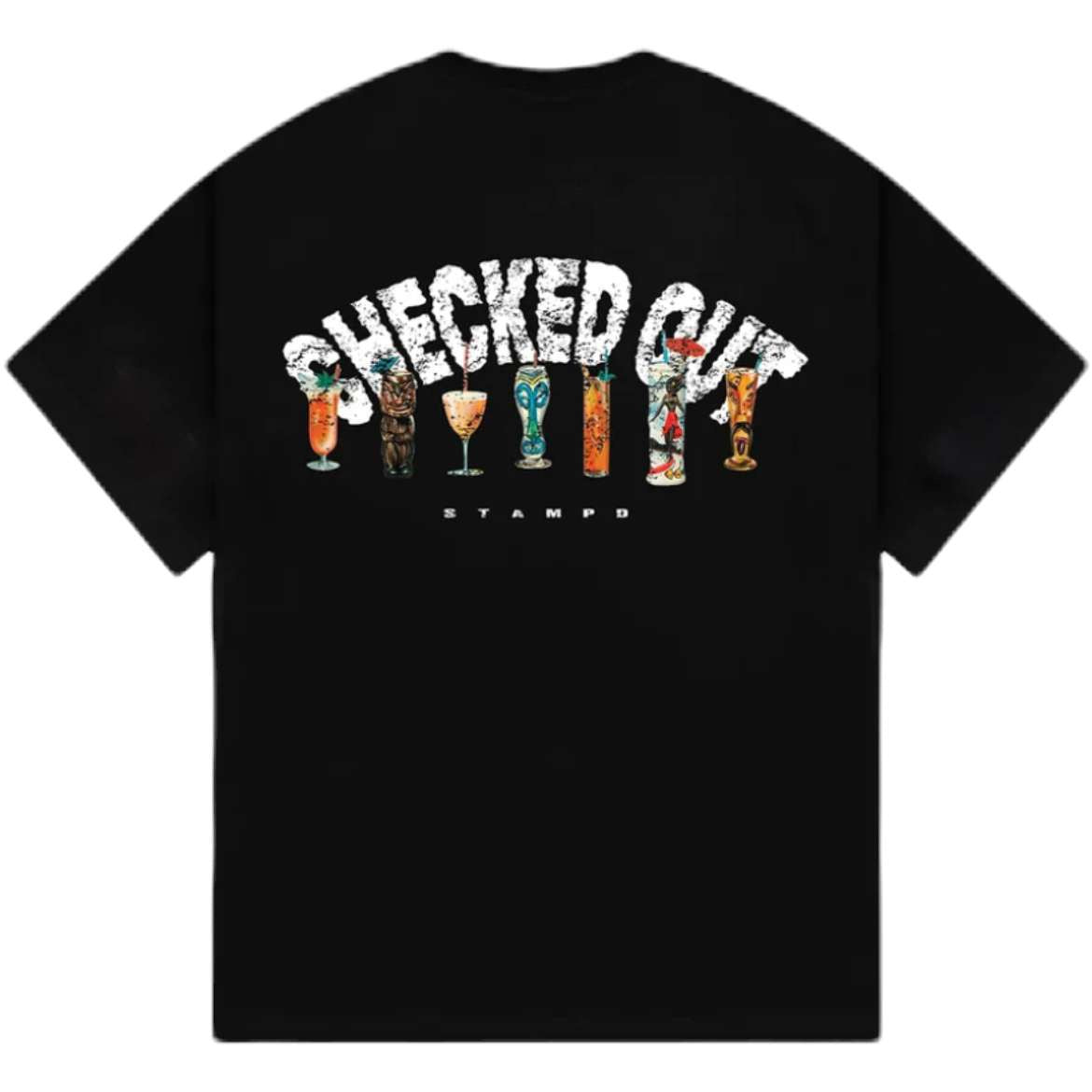 Checked Out Tee - Black
