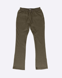 French Terry Flare Sweats - Olive