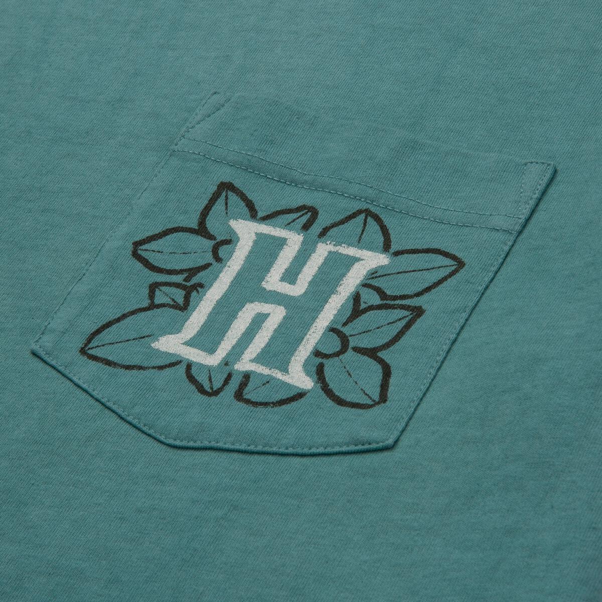 Floral Pocket Tee - Teal